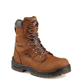 Red Wing Férfi King Toe 8-inch Safety Toe Vízálló Bakancs Barna